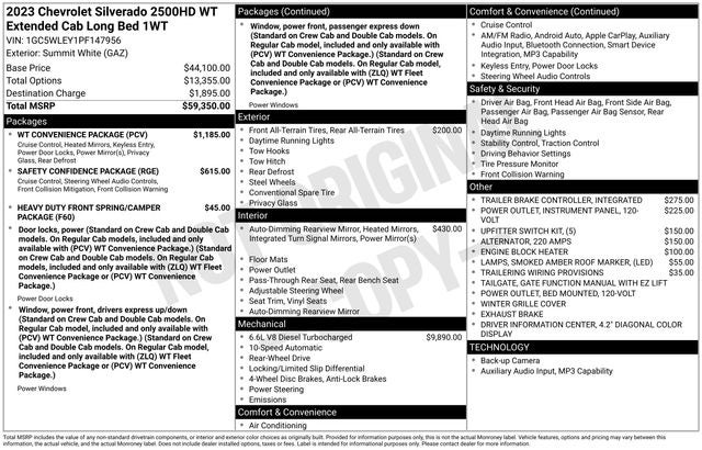 2023 Chevrolet Silverado 2500HD Work Truck