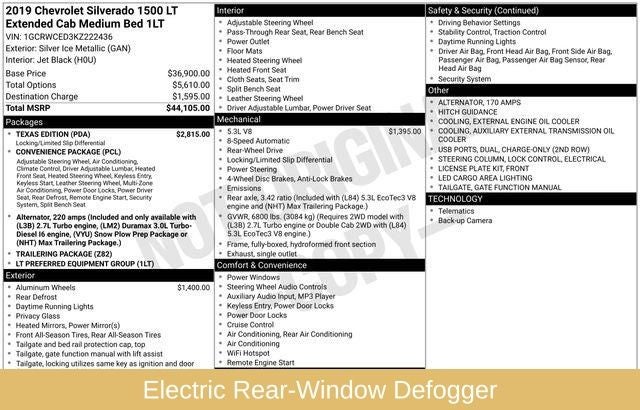 2019 Chevrolet Silverado 1500 LT Texas Edition