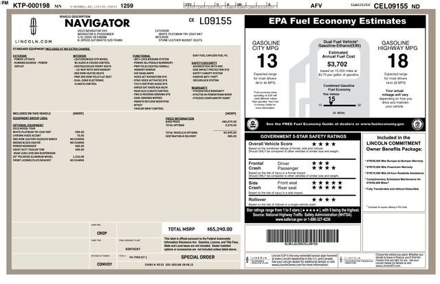 2012 Lincoln Navigator Base
