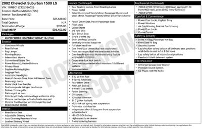 2002 Chevrolet Suburban 1500 LS