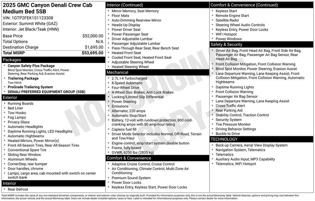 2025 GMC Canyon Denali