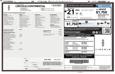 2017 Lincoln Continental Reserve