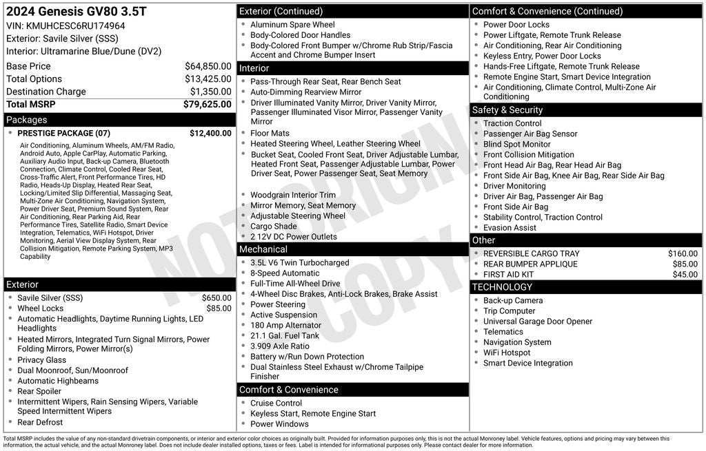 2024 Genesis GV80 3.5T