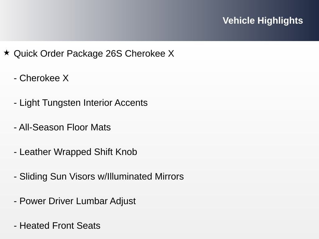 2022 Jeep Cherokee X