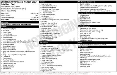 2024 RAM 1500 Classic Warlock