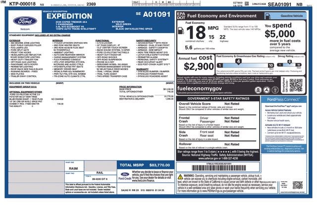 2025 Ford Expedition Tremor