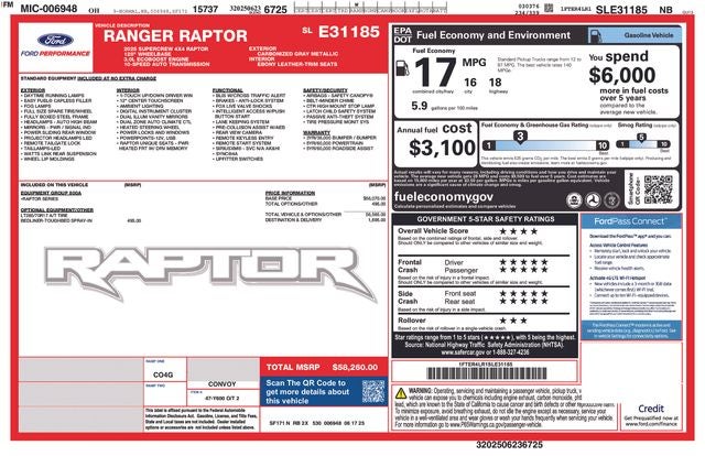 2025 Ford Ranger Raptor