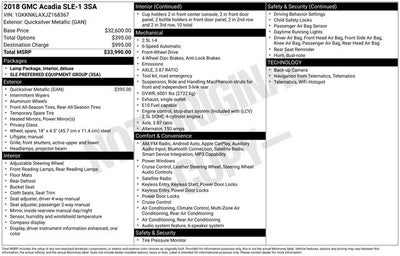 2018 GMC Acadia SLE-1