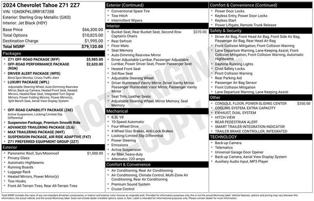 2024 Chevrolet Tahoe Z71