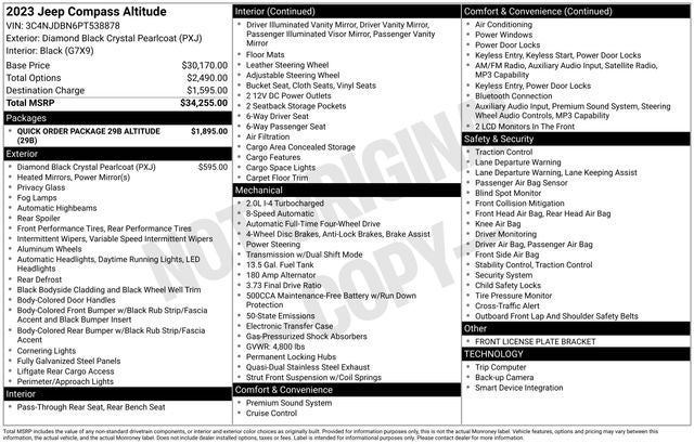 2023 Jeep Compass Altitude
