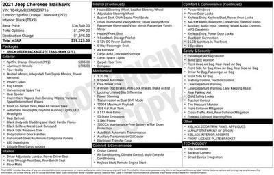 2021 Jeep Cherokee Trailhawk