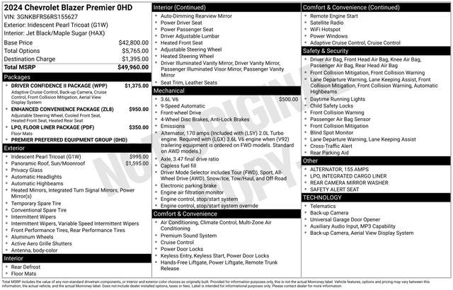 2024 Chevrolet Blazer Premier