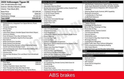 2020 Volkswagen Tiguan 2.0T SE