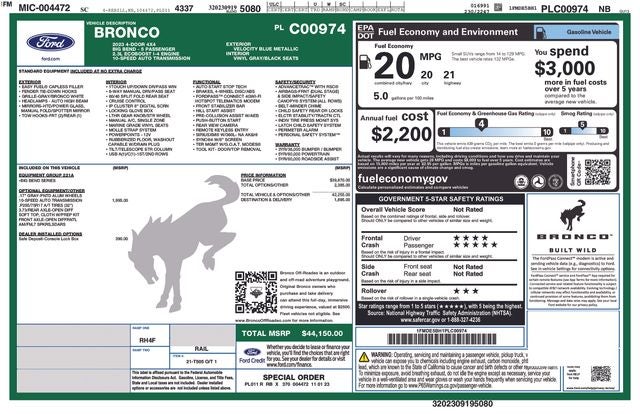 2023 Ford Bronco Base