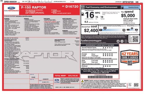 2019 Ford F-150 Raptor