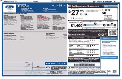 2019 Ford Fusion SEL