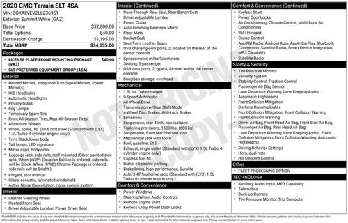 2020 GMC Terrain SLT