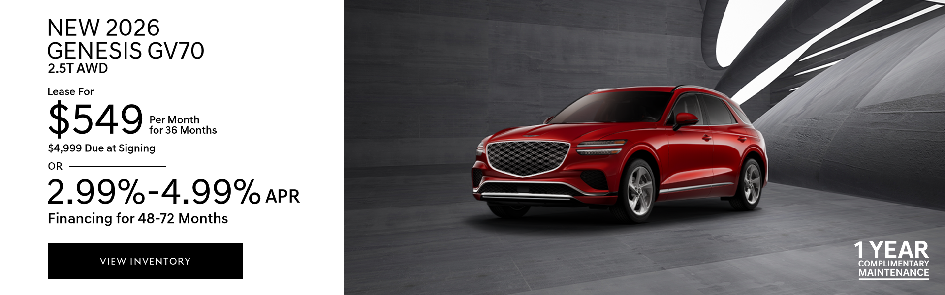 New 2026 Genesis GV70 2.5T AWD