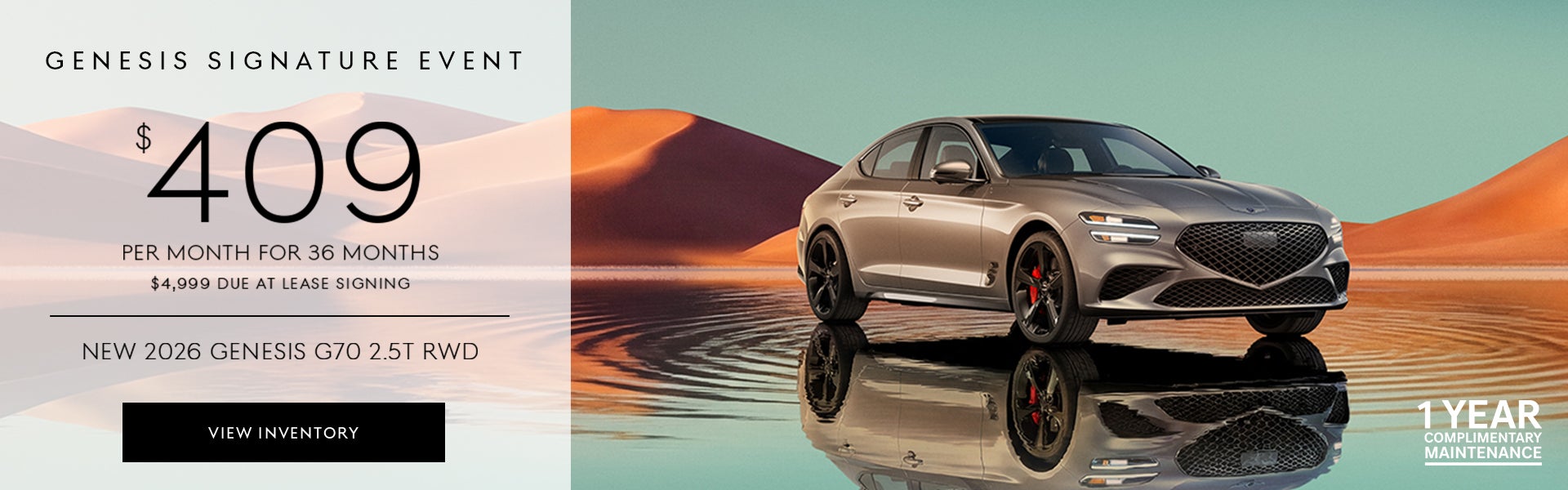 New 2026 Genesis G70 2.5T RWD