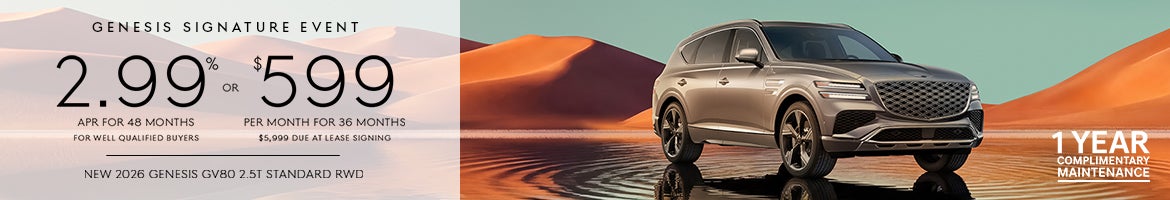 New 2026 Genesis GV80 2.5T Standard RWD