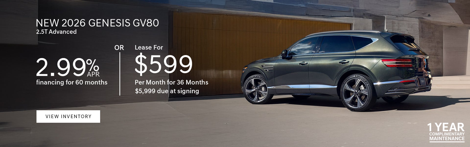 2026 Genesis GV80 2.5T Advanced