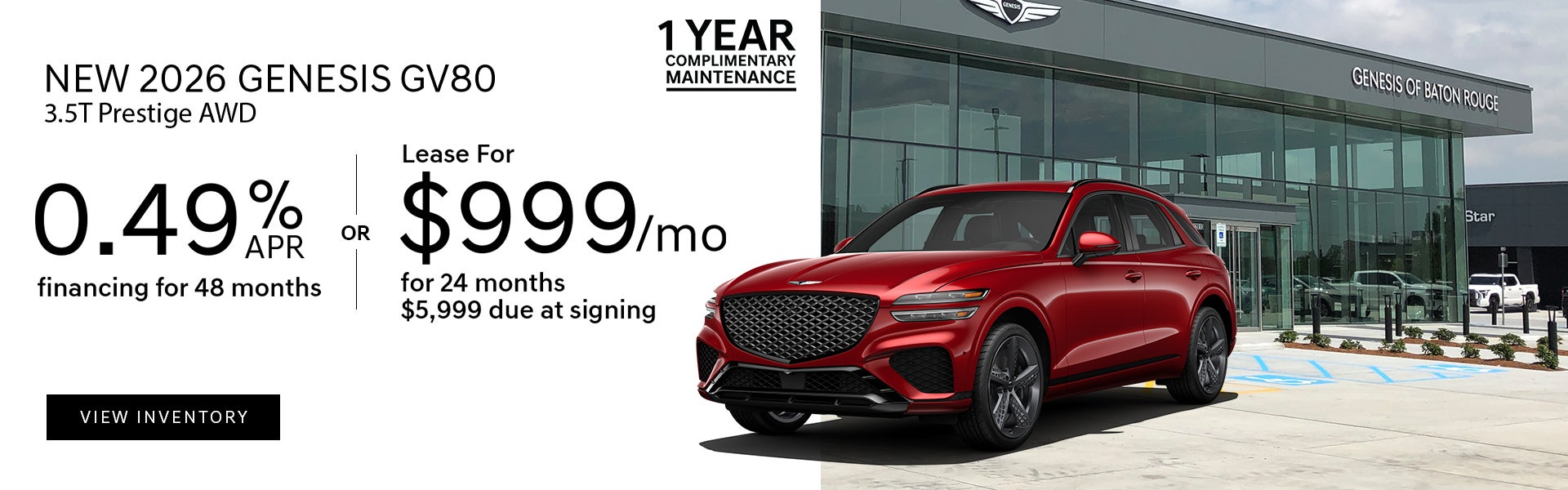 2026 Genesis GV80 3.5T Prestige AWD