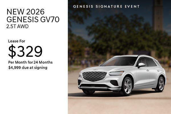 New 2026 Genesis GV70 2.5T AWD