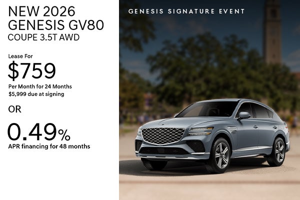 New 2026 Genesis GV80 Coupe 3.5T AWD