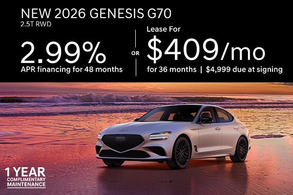 New 2026 Genesis G70 2.5T RWD