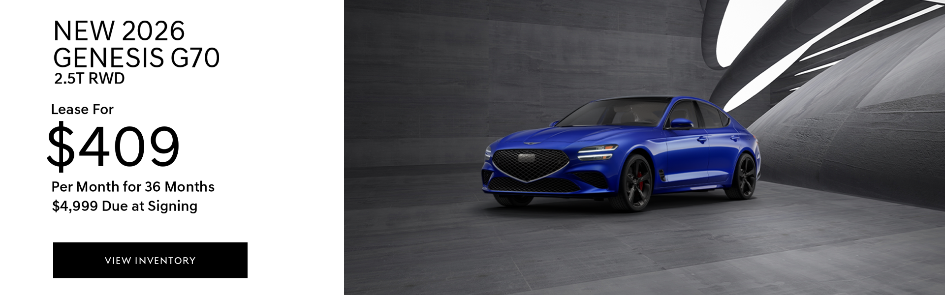 New 2026 Genesis G70 2.5T RWD