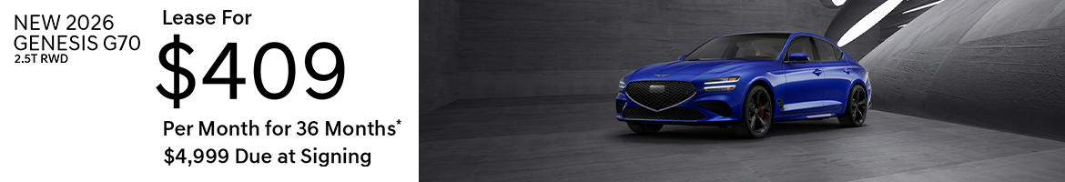 New 2026 Genesis G70 2.5T RWD