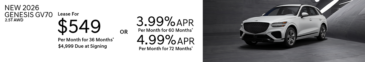 New 2026 Genesis GV70 2.5T AWD