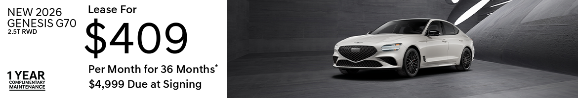 New 2026 Genesis G70 2.5T RWD