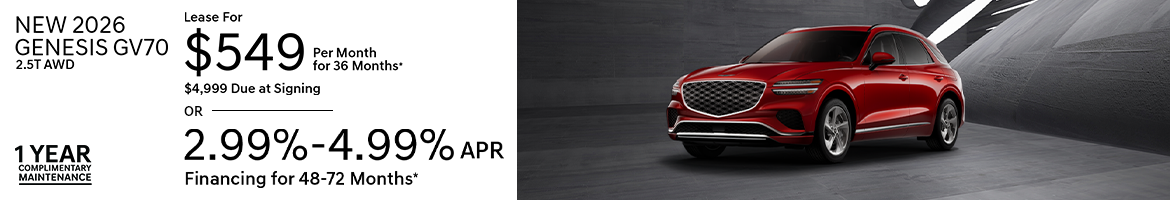 New 2026 Genesis GV70 2.5T AWD