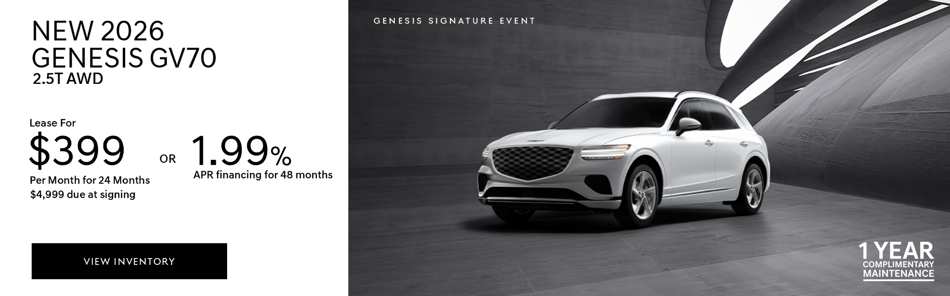 New 2026 Genesis GV70 2.5T AWD